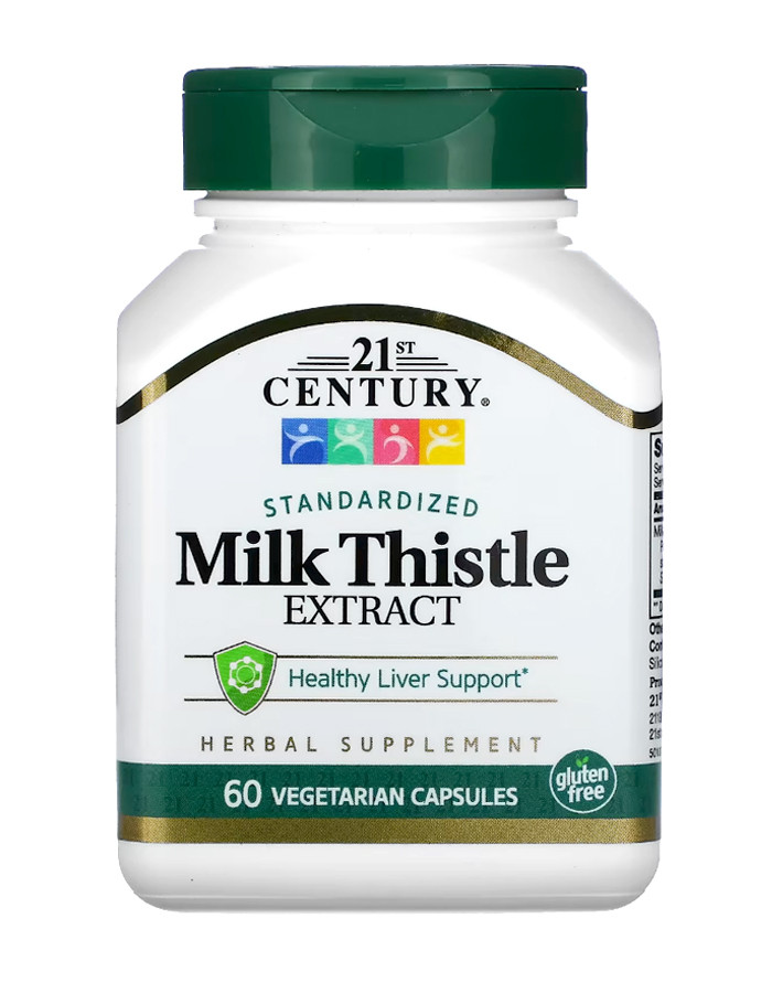 Екстракт Розторопші 21st Century Standardized Milk Thistle Extract 60 капс США