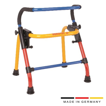 Ходунки дитячі алюмінієві складані висота 62-70 см різнобарвні WALK-ON REBOTEC Німеччина, фото 1