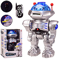 Інтерактивна іграшка робот на пульті управління танцюючий музичний робовоїн страж стріляє дисками
