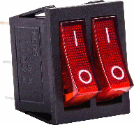 Перемикач клавішний e.switch.key.02, 6 pin, подвійний, з індикацією s2040002 E.NEXT