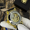 Механічний годинник з автопідзаводом чоловічий на шкіряному ремінці патріотичний класичний з гербом України, фото 3