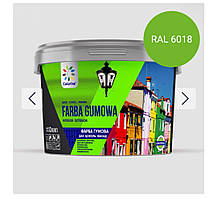 FARBA GUMOWA ФАРБА ГУМОВА ДЛЯ ДАХІВ, ЦОКОЛЮ, ФАСАДІВ ТМ COLORINA Світло-зелена 12кг