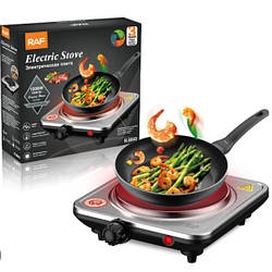 Електрична плита RAF 8843 1000W колір хром