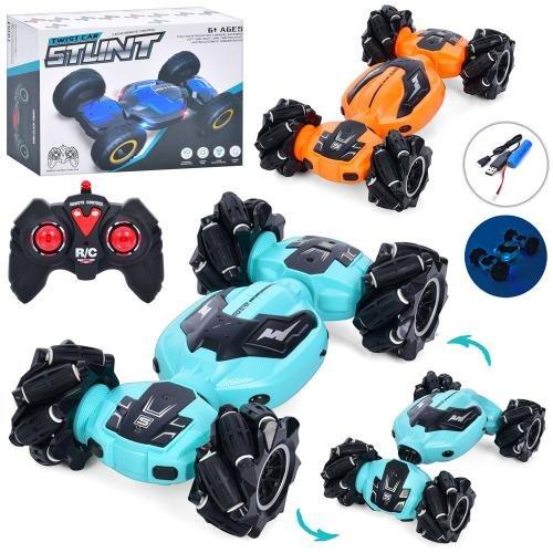 Радіокерована машинка M765-23 з обертанням 360° та світлом синя