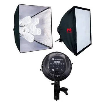 720Вт Софтбокс на 6 ламп постоянного света Falcon LHD-B628FS с лампами (софтбокс 60 x 60 см, лампы 28Вт*6шт)