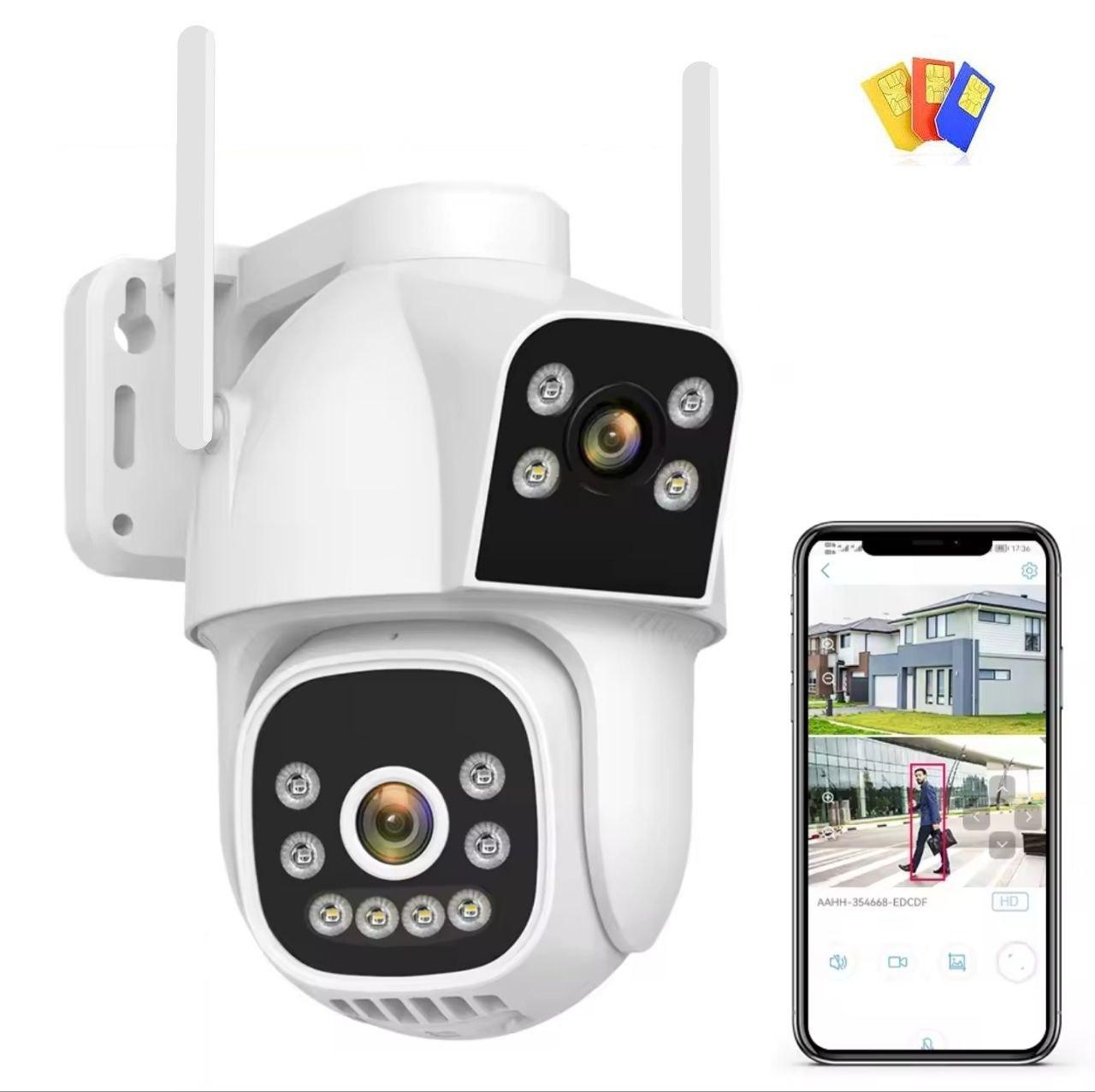 Охоронна поворотна 4G IP камера спостереження Boavision HX-D31B14G. CamHi Pro