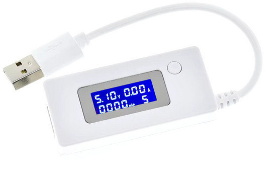 USB тестер струму напруги потужності та заряду на шнурку