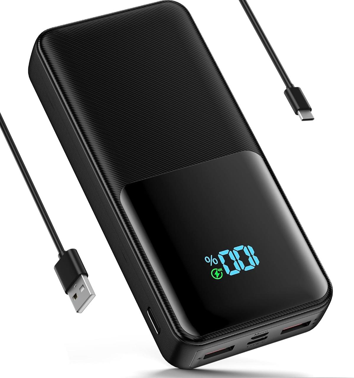 Power Bank 36000mAh Надвисока ємність акумулятора, портативний зарядний пристрій PD 20 Вт Швидка зарядка USB C Вхід/вихід