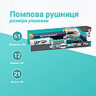 Іграшковий автомат помпова рушниця дитяча зброя дробовик обріз двоствольний бластер приціл та м'які патрони, фото 10