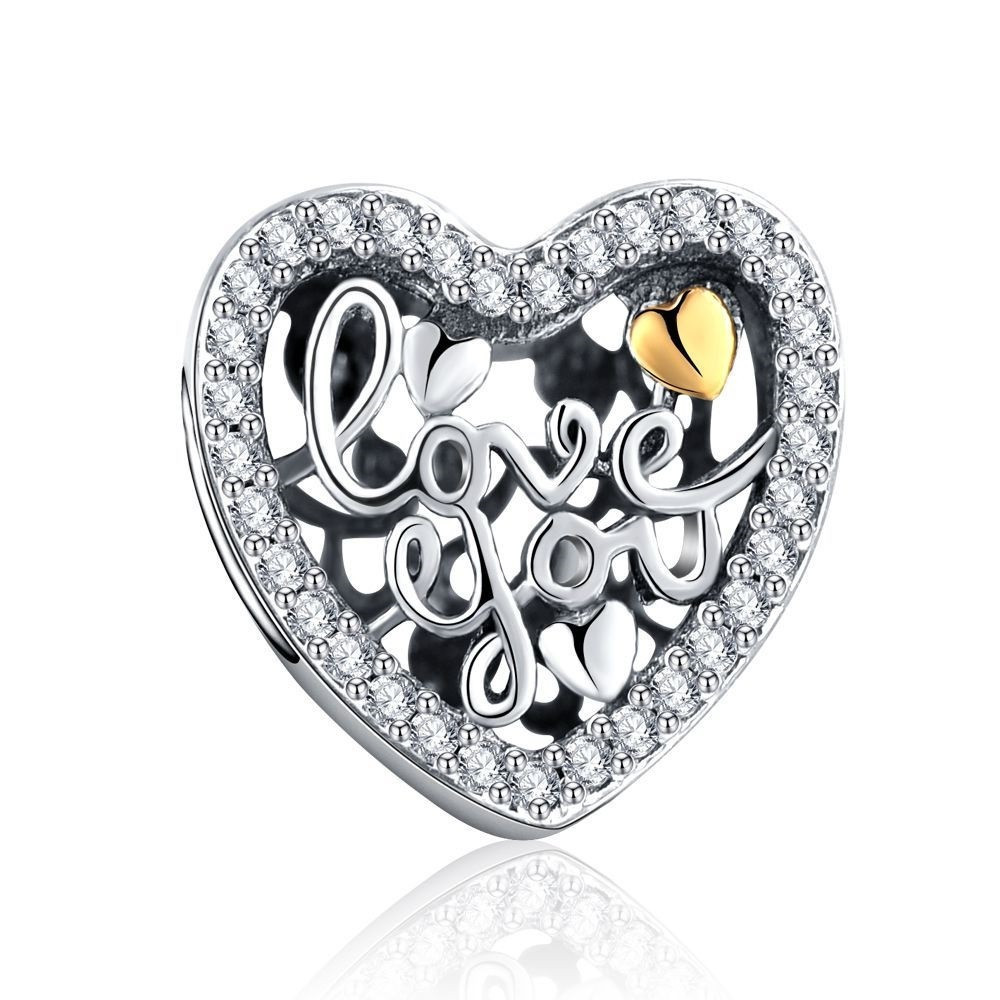 Срібний шарм Pandora Освідчення в любові 792037CZ, фото 1