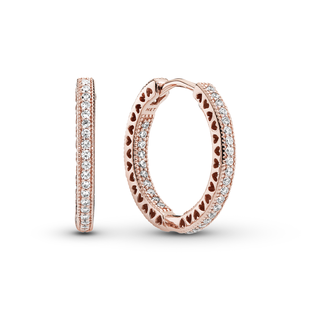 Сережки Серця Pandora, фото 1