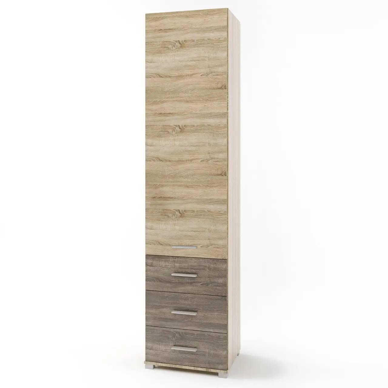 Шафа пенал Бриз Еверест 17 Дуб сонома + трюфель (50х38х210 см), фото 1