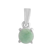 Срібна підвіска SilverBreeze зі смарагдом 0.448ct (2140399)