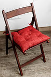 Подушка для стільця Прованс CHENILLA 40х40 см Червоний (8525), фото 2