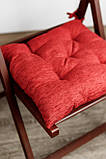 Подушка для стільця Прованс CHENILLA 40х40 см Червоний (8525), фото 3
