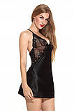 Пеньюар з ніжними візерунками на бюсті M We Love Чорний, фото 5