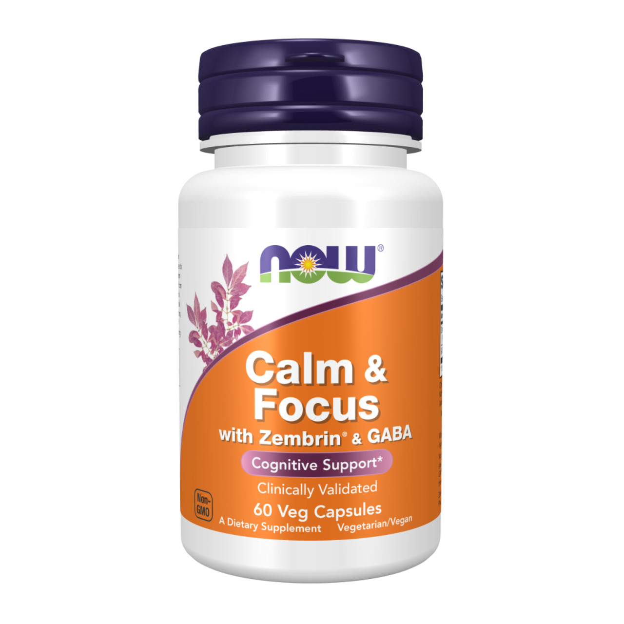 Зембрін & GABA Now Foods Calm & Focus with Zembrin® & GABA - 60 vcaps