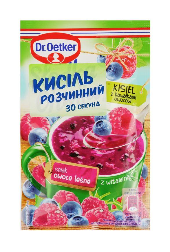 Кисіль Dr.Oetker зі шматочками лісових ягід швидкого приготування 31,5гр, (Др Оеткер)