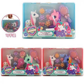 Іграшка Конячка LP, 2шт (13см, 11см), аксесуари LK1485J G-Rich