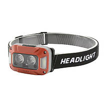 Ліхтар налобний WH-0218-XPG(white+yellow)+SMD(red), Motion Sensor, Li-Ion акумулятор, ЗП Type-C, фото 5