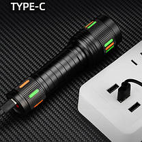Ліхтар NIGHT VISION FLUORESCENCE 623-TG+COB, Li-Ion акум., ЗУ Type-C, індикація заряду, zoom, фото 6