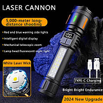 Ліхтар NIGHT VISION FLUORESCENCE 530-2-TG+COB (white+red+blue), Li-Ion акум., ЗУ Type-C, індикація заряду,, фото 5