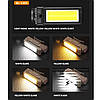 Ліхтар WORKLIGHT 2 в 1 5305-COB (WHITE+YELLOW), Li-Ion акумулятор, поворот180?+180?, магніт, ЗП Type-C, фото 7