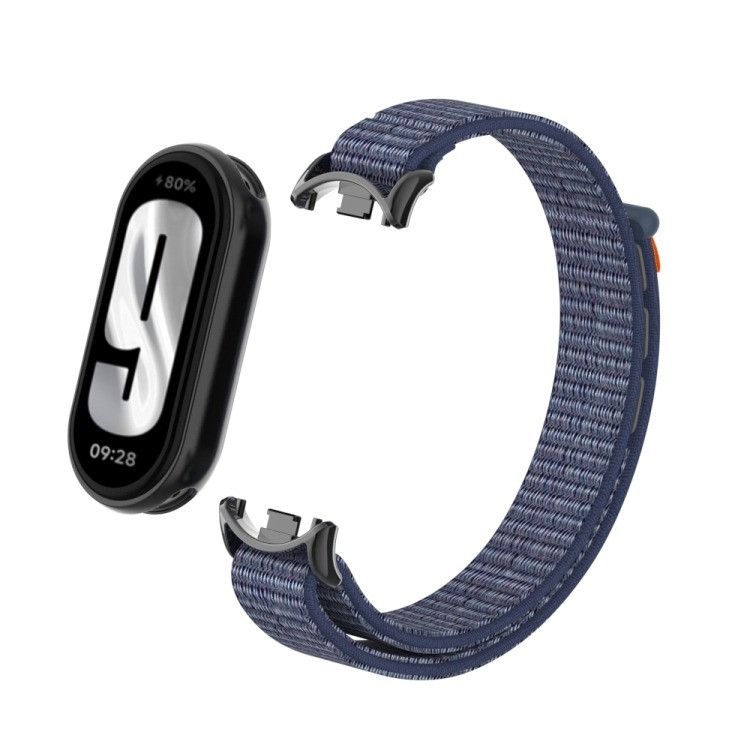 Ремінець для фітнес-браслету Mi Band 8 та 9 нейлоновий синій