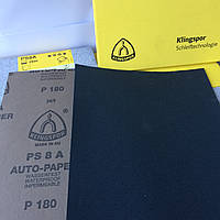 Аркуш Klingspor водостійкий Р180 на паперовій основі