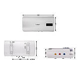 Водонагрівач електричний Thermo Alliance 80 л плаский горизонтальний, мокрий ТЕН 2 кВт (0,8+1,2) DT80H20G(PD), фото 2