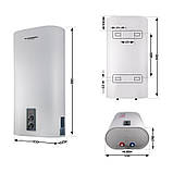 Водонагрівач електричний Thermo Alliance 80 л плаский вертикальний, мокрий ТЕН 2 кВт (0,8+1,2) DT80V20G(PD)/2, фото 2