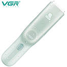 Дитяча машинка для стриження з функцією збирання волосся VGR V-155 GREEN, 4 безпечні насадки, безшумна, IPX8 AuraHome, фото 5