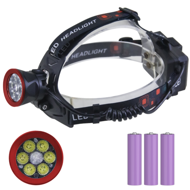 Ліхтар налобний CT021 6+1 ULTRA LED, 3x18650, power bank, ЗП Type-C