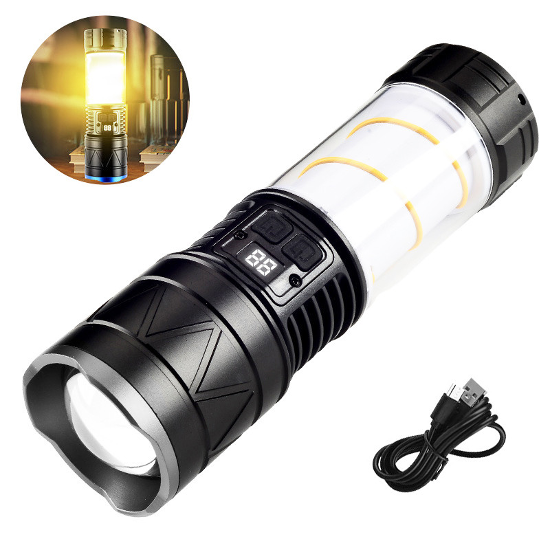 Ліхтар зі світильником CH-5021-TG+COB, Li-Ion акум., ЗП Type-C, zoom