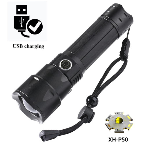 Ліхтар BL-A78-P50, 1x26650, zoom, ЗП microUSB, Box