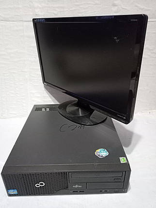 Б/в Комплект ПК Б-клас: Fujitsu Esprimo E500 SFF| i3-2120| 8GB RAM| 250GB HDD| HD 2000+BenQ G2020HD| 20" 1600x900 | DVI, VGA, фото 1