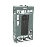 Power Bank Remax RPP-672 20000mAh, 2USB+Type-C, 20W, Black, 0.47kg, фото 2