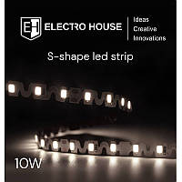 LED-стрічка 10 Вт 12 В SMD2835 120 діодів, теплий білий 3000K, серія S-Shape, гарантія 3 роки