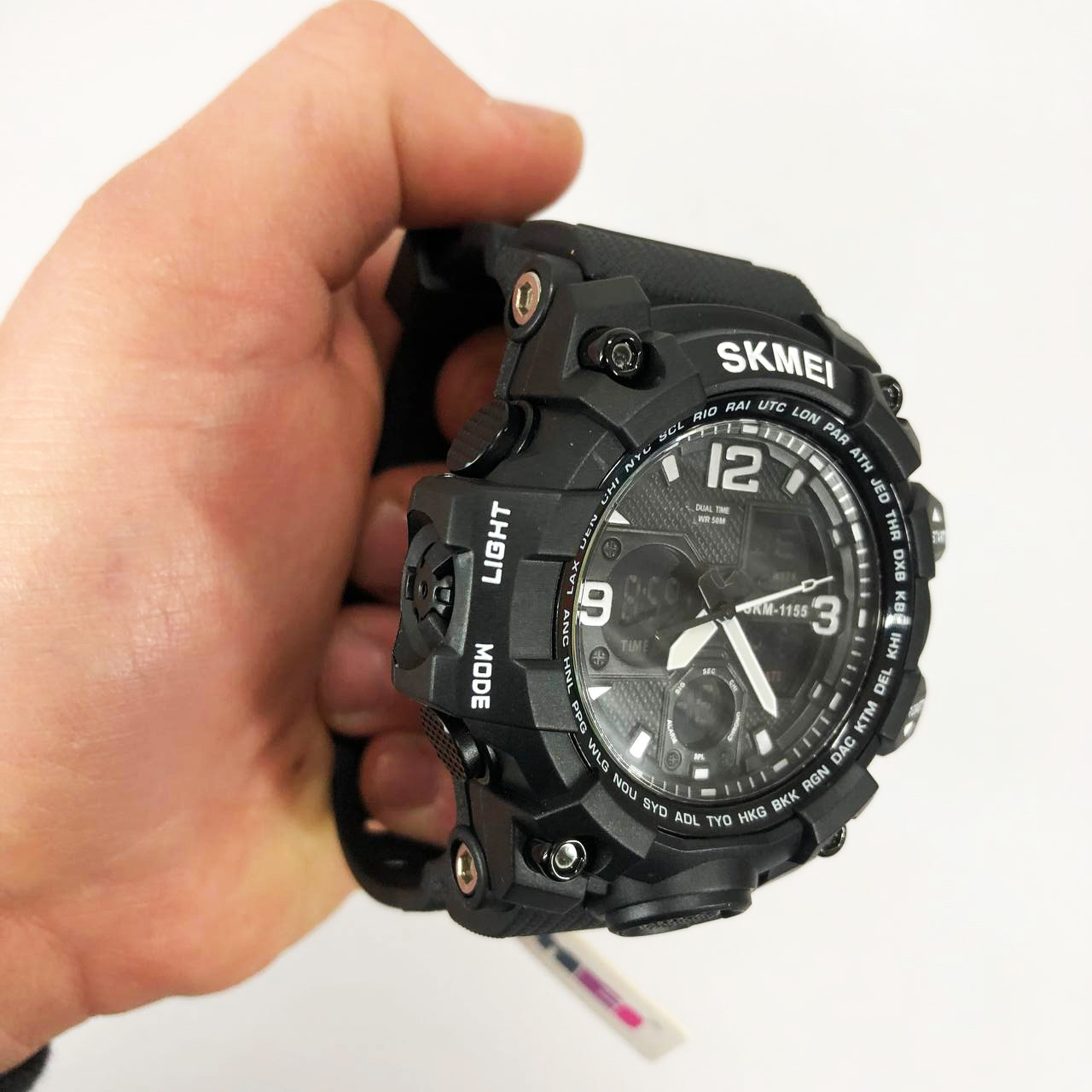 Військовий годинник з батарейкою SKMEI 1155BBK, Годинники наручні OK-995 електронні тактичні