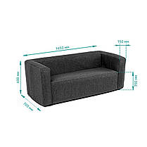 Надувний диван сірий SW-00002293, фото 3