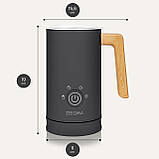 Спінювач молока MILKEE WOOD BLACK, фото 4