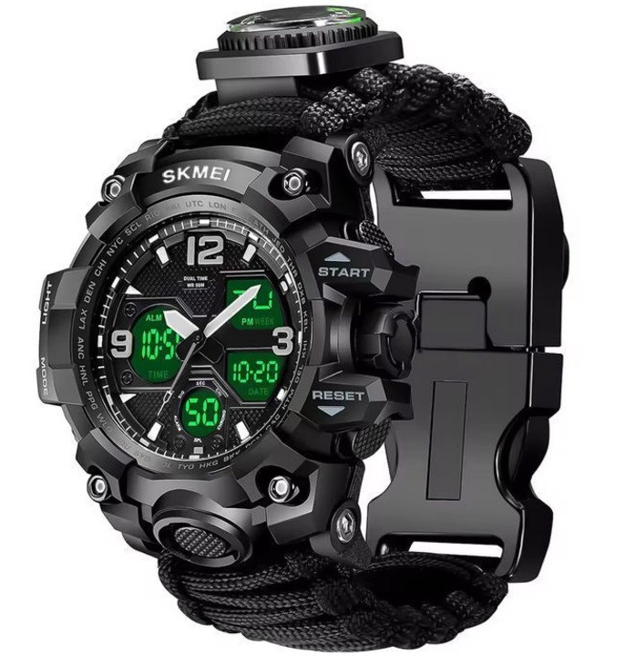 Чоловічий армійський годинник Skmei 1155B Hamlet Paracord