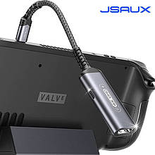 Адаптер USB-C на HDMI 4K@60Hz та USB-C PD JSAUX HB0201 .Топ!