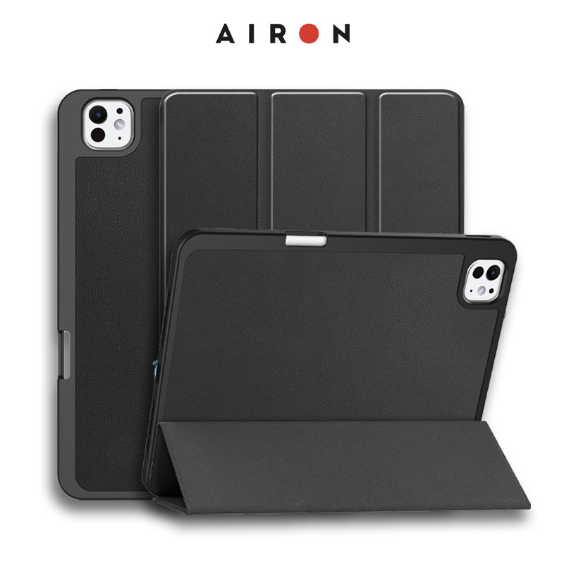 Чохол AIRON Premium SOFT для iPad Pro 11 2024 із захисною плівкою та серветкою Black.Хіт!