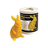 Форма силіконова для виготовлення свічок Заєць (6см) Польща LYSON