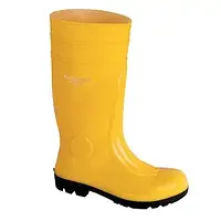 Сапоги резинові з метало носком жовті