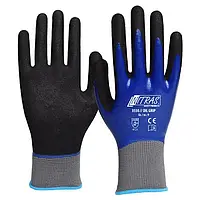 Рукавички NITRAS OIL GRIP 15G нейлон/подвійний нітрил