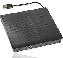 Зовнішній USB 3.0 оптичний дископривід Addap EDB-01 | портативний дисковод для комп’ютера, ноутбука, зчитувач CD-RW, DVD-RW