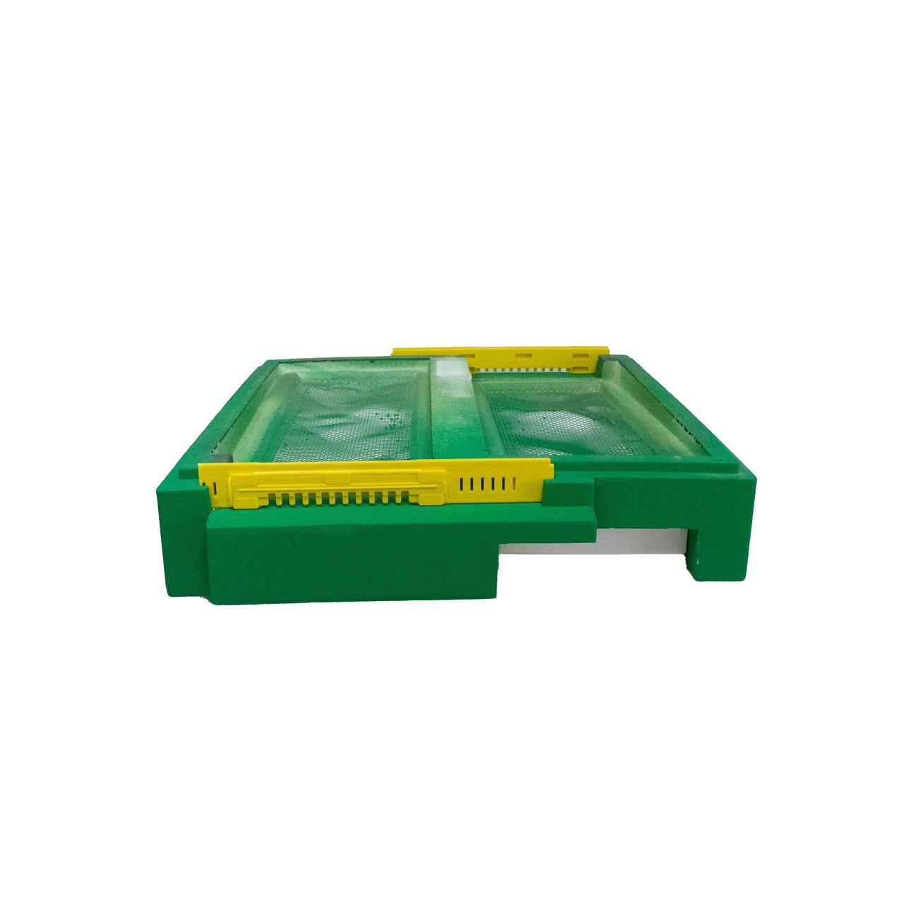 Дно для 12 рамкового уляжу Lyson пінополістирольне гігієнічне (на 2 сім'ї) фарбоване св. зелене