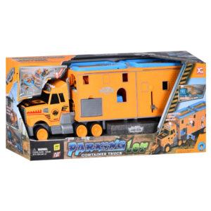 Гараж 2в1 трейлер 59 см 1:64, транспорт і дорожні знаки, арт. XG879-120